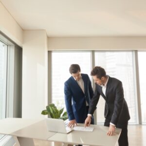 men review Maryland construction plan audit readiness and tax strategy