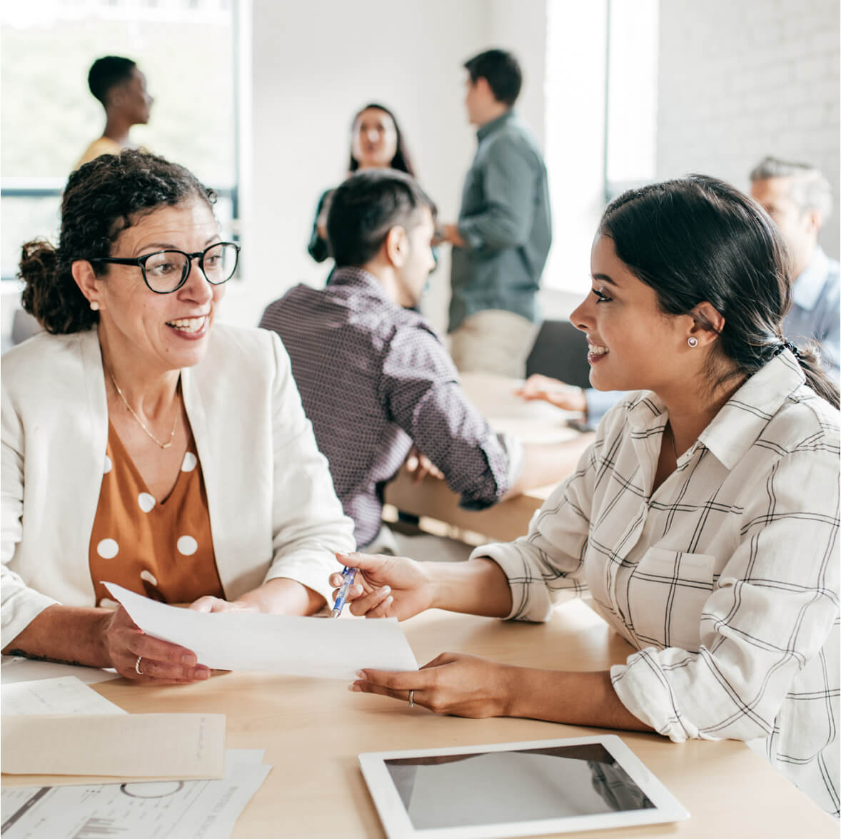 two women non profit business meeting feature two women non profit business meeting feature